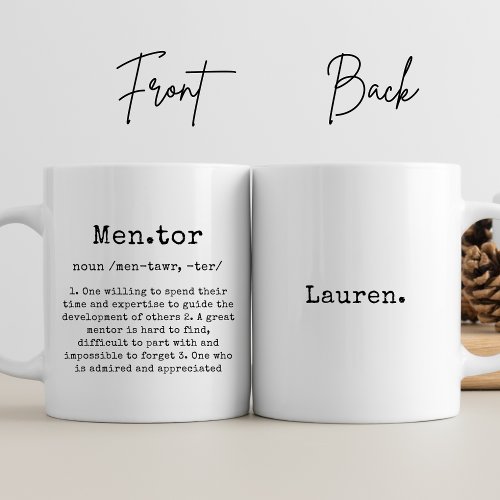 Best Mentor Ever Personalised Coffee Mug