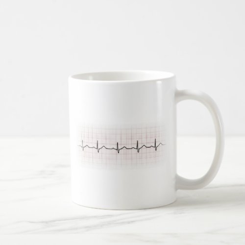 EKG Heartbeat Graph Paper PhD Doctor Pulse Coffee Mug