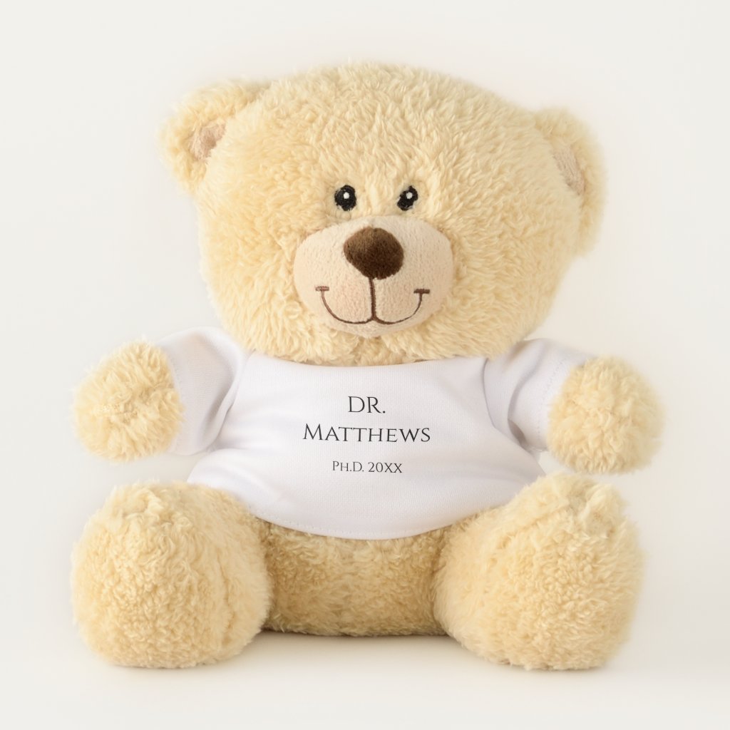 PhD Graduation Teddy Bear (Customisable)
